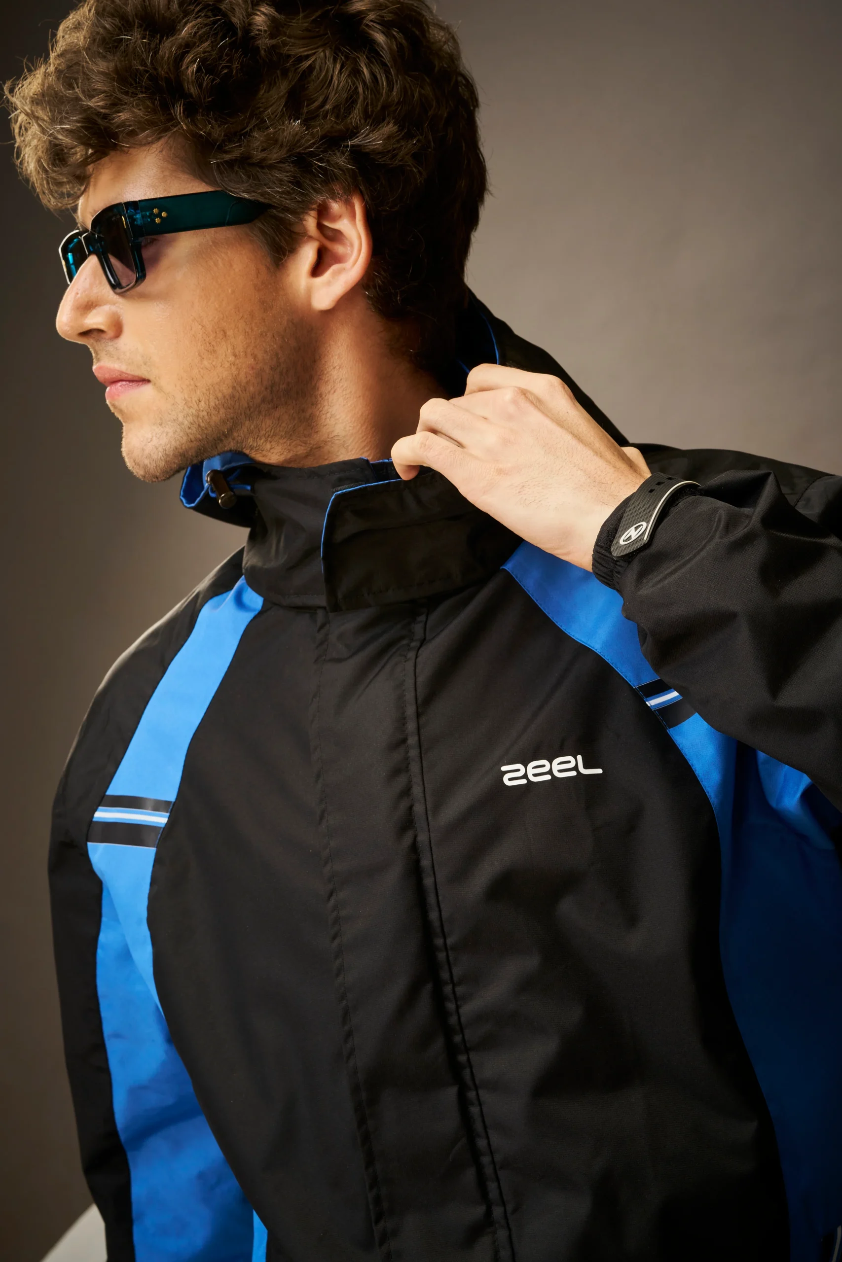 Go Hike Black & Blue Rainsuit - Image 3