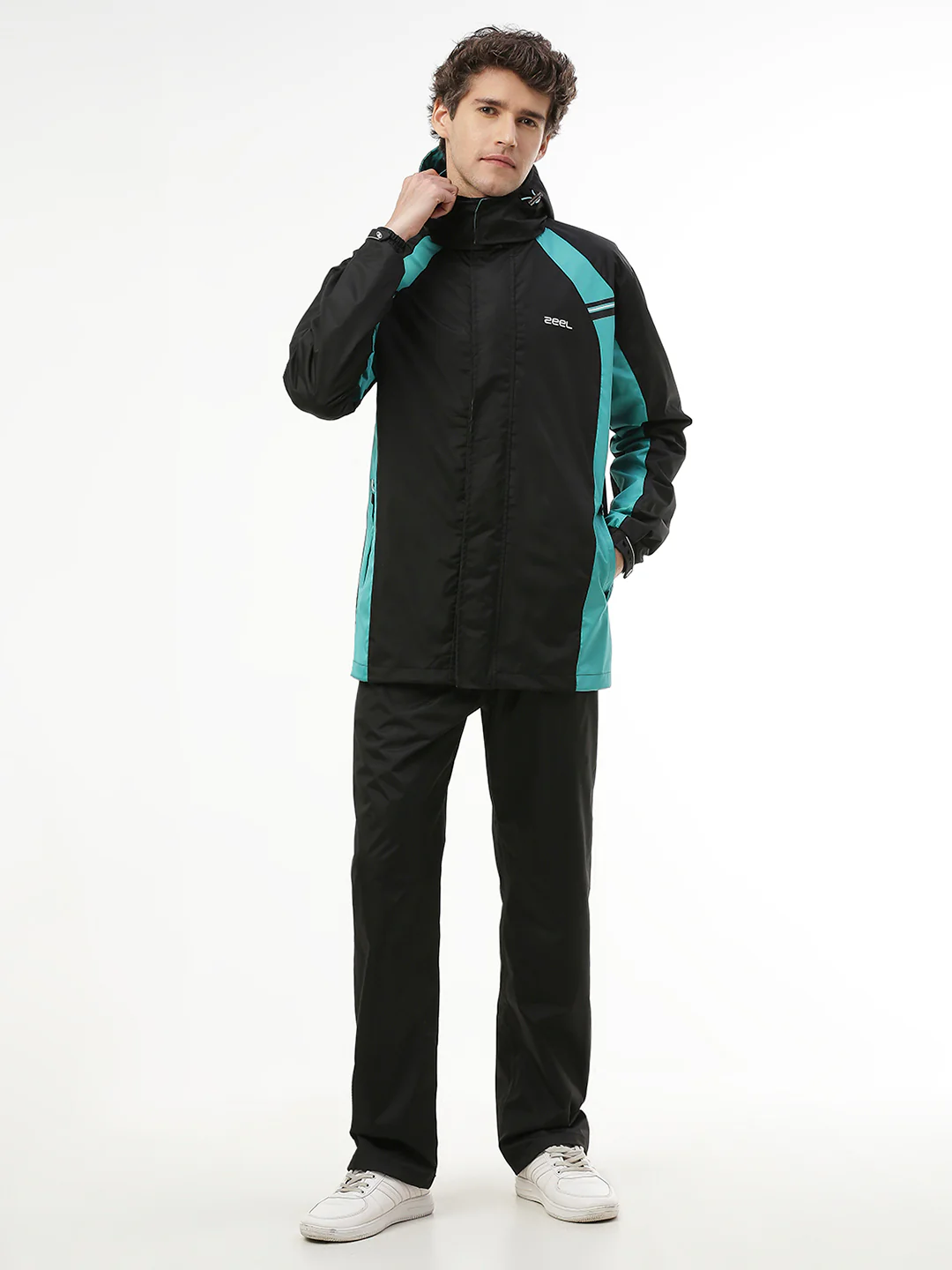 GO HIKE BLACK & GREEN RAINSUIT - Image 3