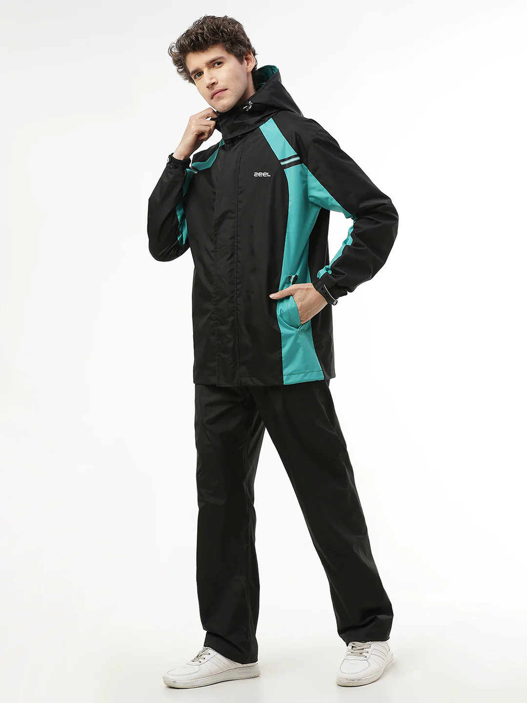 GO HIKE BLACK & GREEN RAINSUIT - Image 8