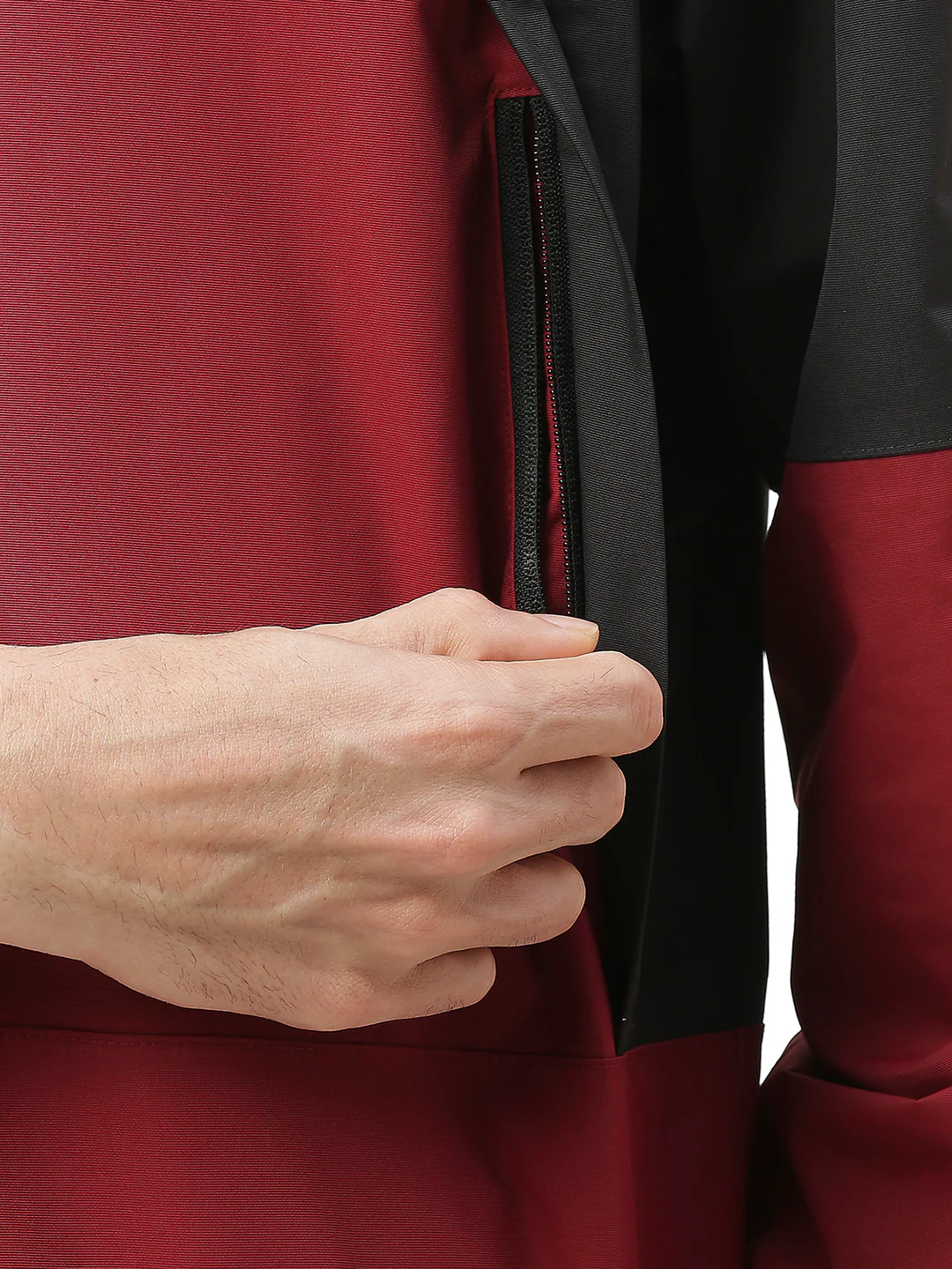 StormGuard Black Red Men's Rain Jacket - Image 9