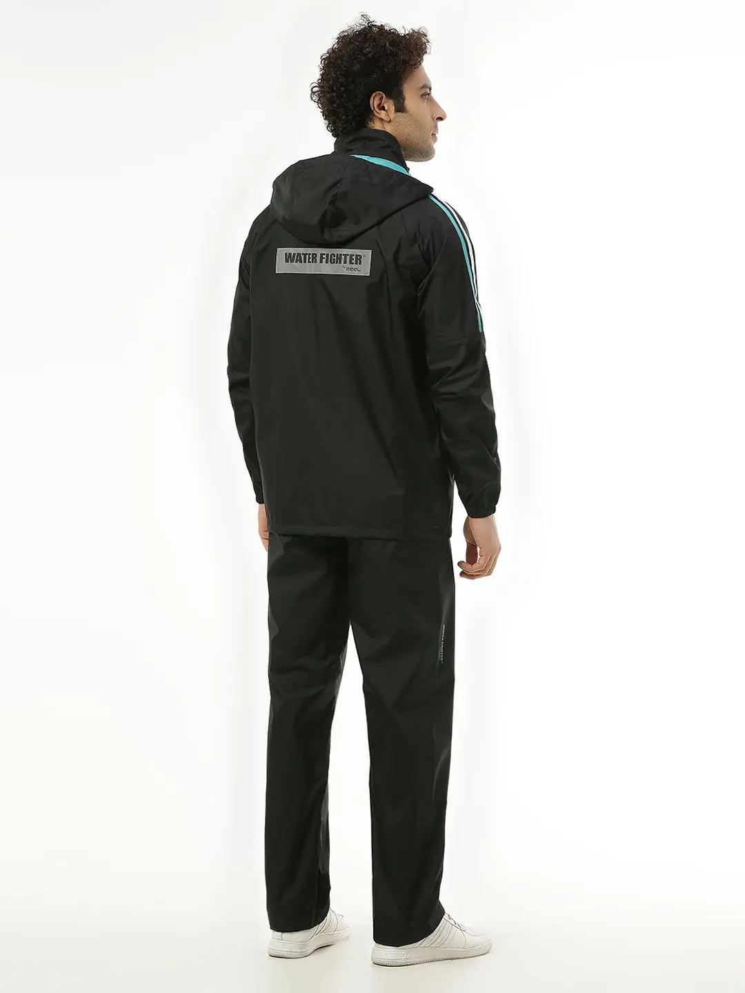 Midnight Black & Green Rainwear Set - Image 5