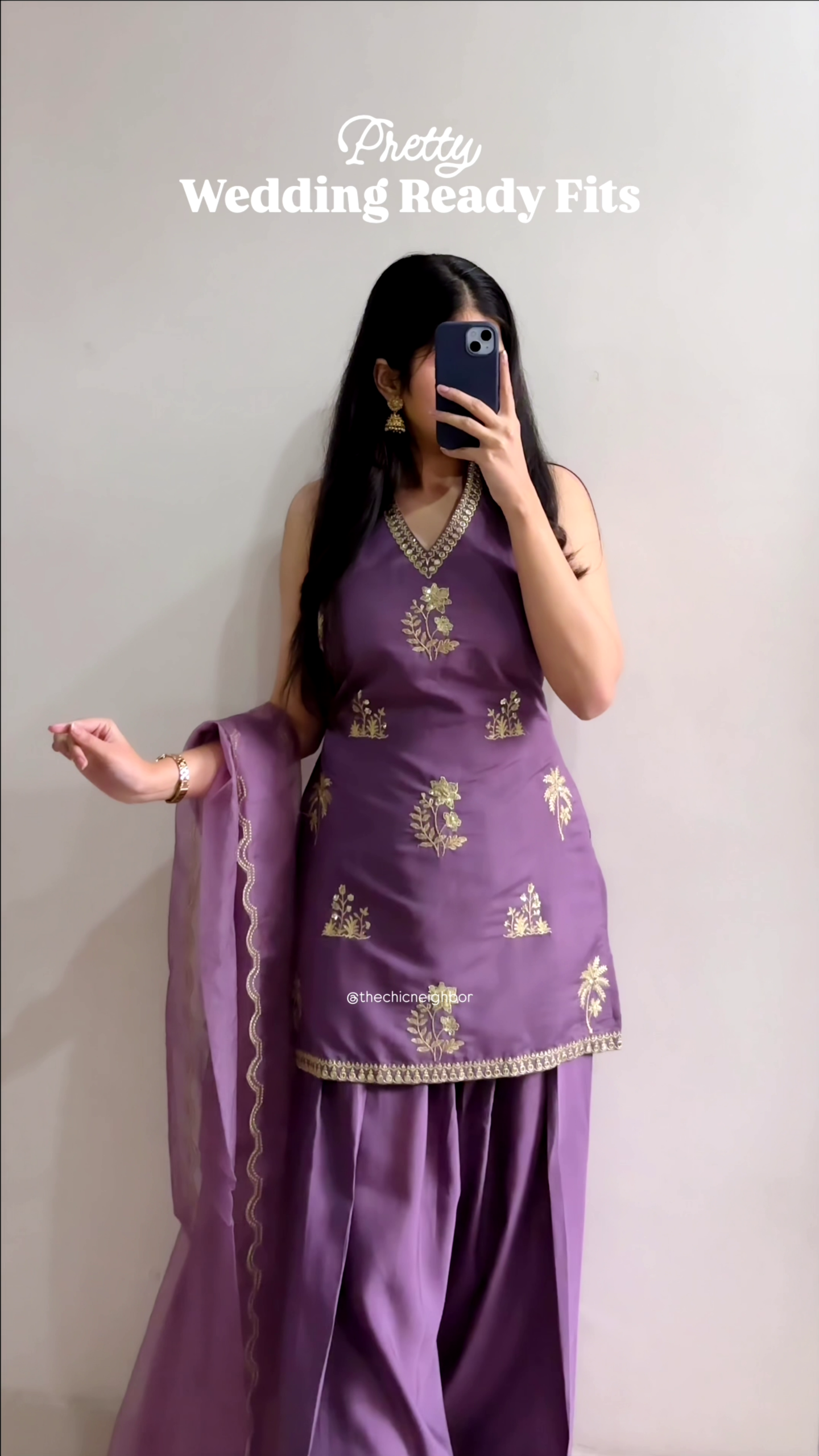 Women’s Lavender Viscose Chanderi Embroidered Ethnic Straight Kurta Set with Dupatta - Image 2